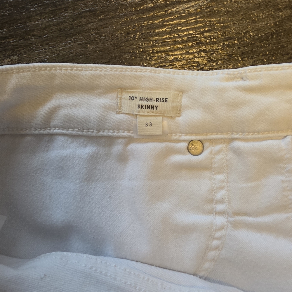 Madewell White Skinny High-Rise Jeans - Picture 7 of 8